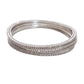 Silver American Diamond Zircon Bangles for women