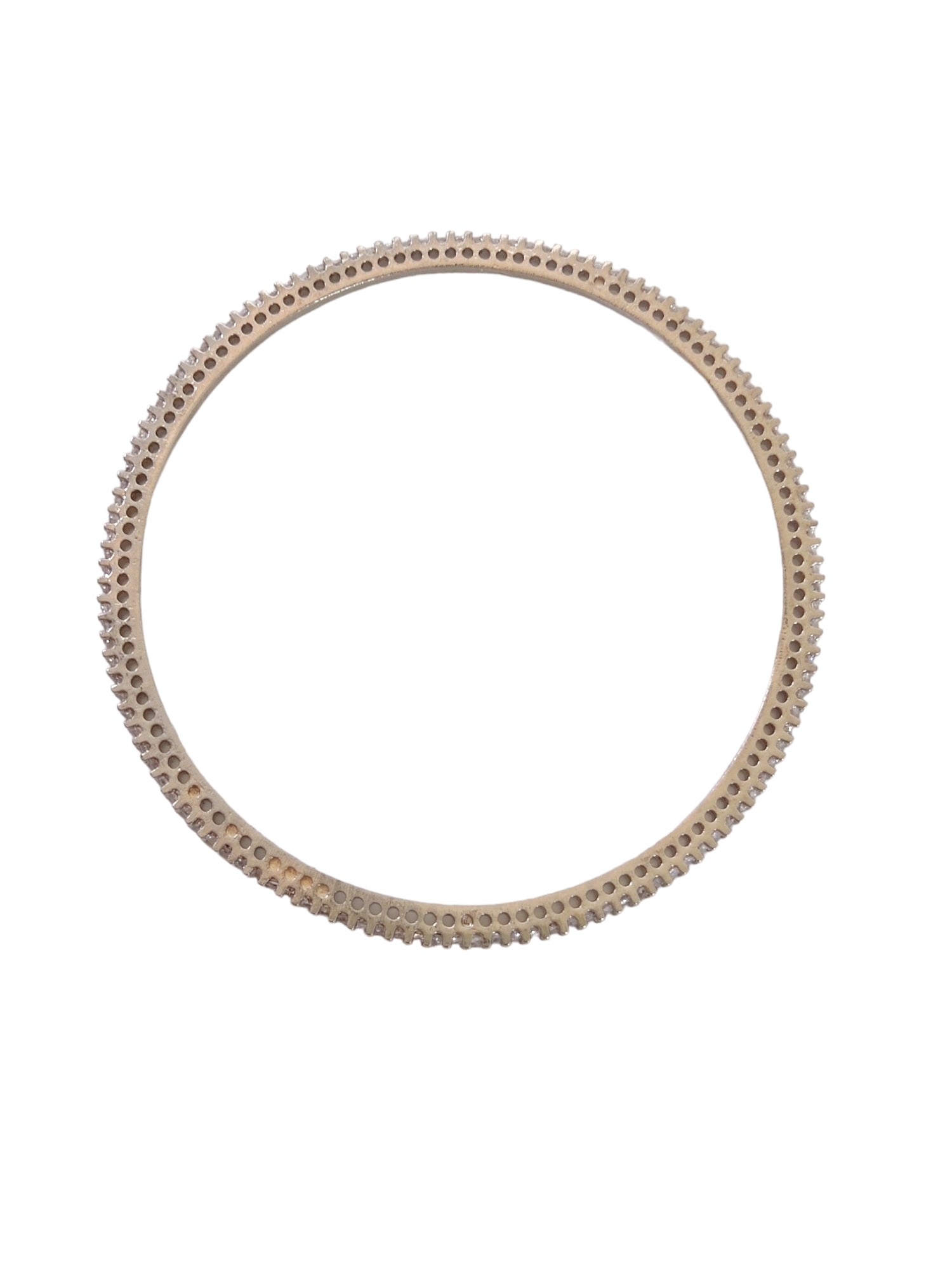 Silver American Diamond Zircon Bangles for women