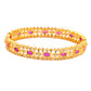 American Diamond Zircon Bangles with ruby stones
