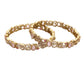 Pink Stone Victorian Bangles