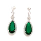 Deepika Padukone's Oscar Awards Inspired Emerald Green Stone Studded Diamond Necklace Set