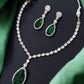deepika padukone oscar necklace. Diamond necklace with green stone