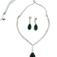deepika padukone oscar necklace. Diamond necklace with green stone