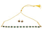 Green Stone Diamond necklace set for women and girls online