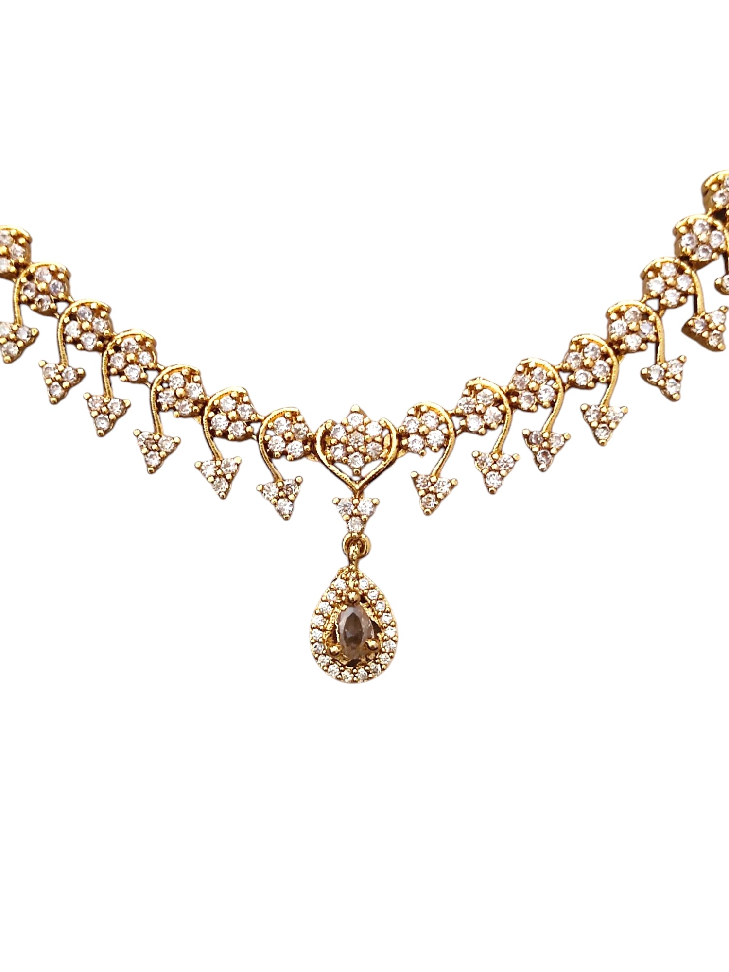 american diamond necklace set for women online