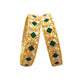 kundan bangles with green stones