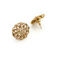 Kundan studs earrings in Victorian polish
