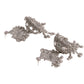 oxidised jhumka earrings with mirror work
