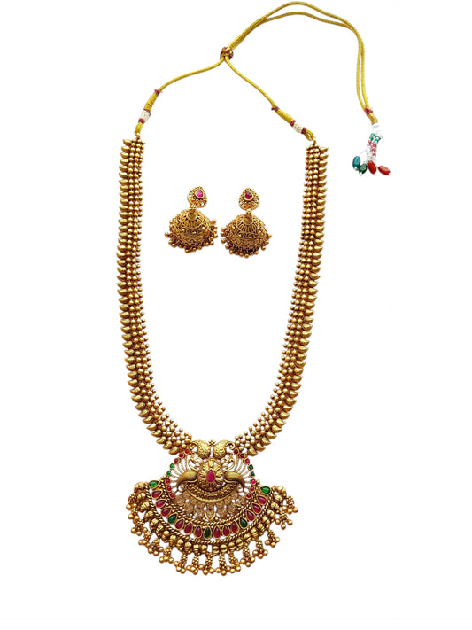 Antique pendant long necklace set for women online