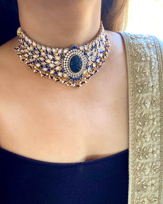 Sapphire Blue Choker - PK016C22