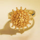 Gold finger ring for women