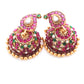 red green mango necklace set