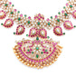 red green mango necklace set