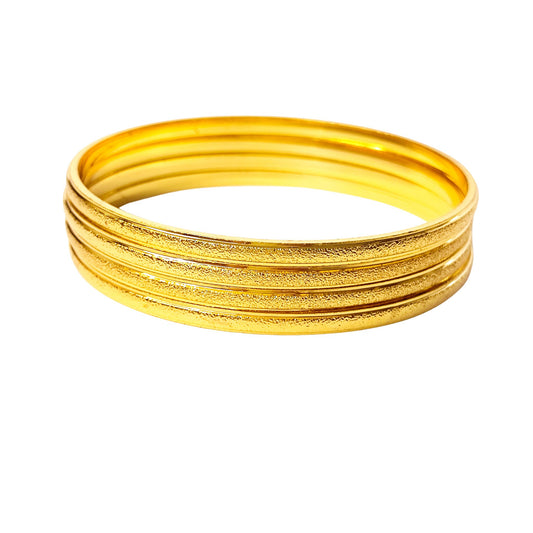Buy simple Gold Plated Bangles Online in India