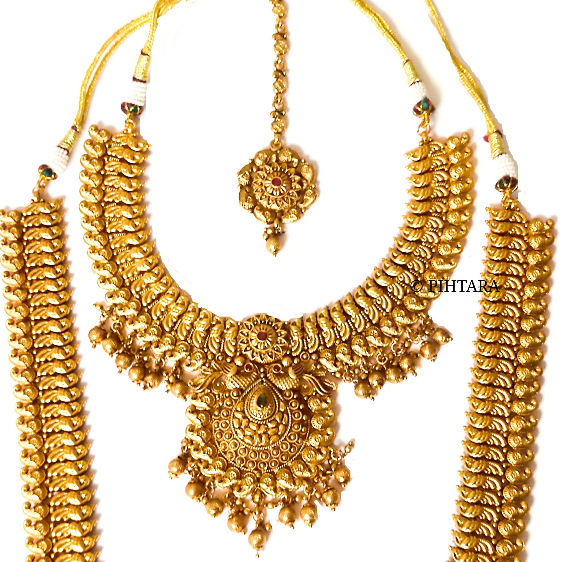 imitation gold bridal set