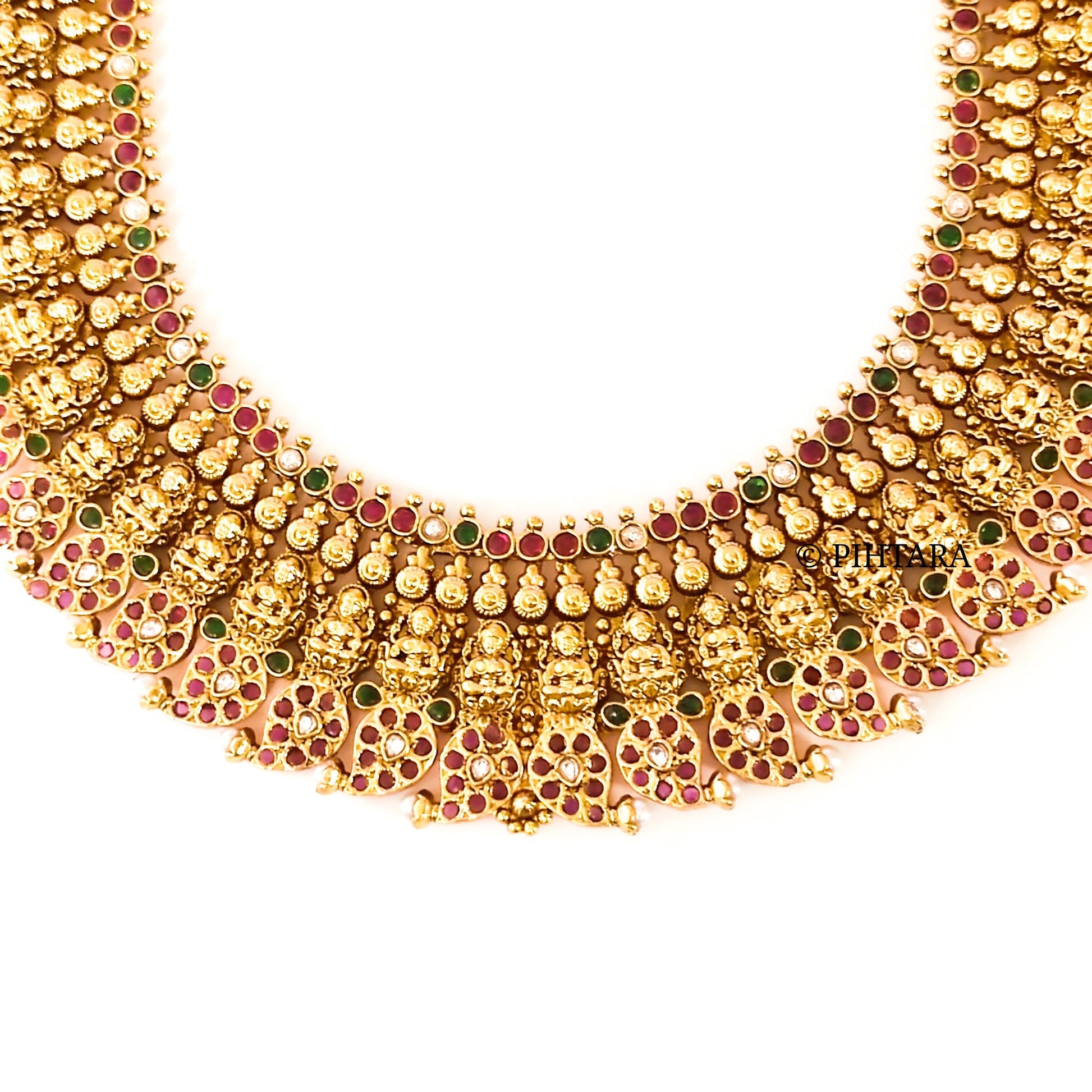 gold replica bridal necklace set