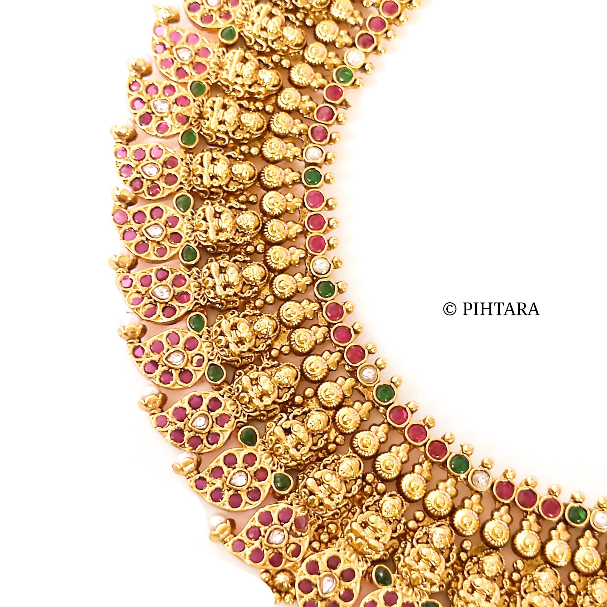 gold replica bridal necklace set