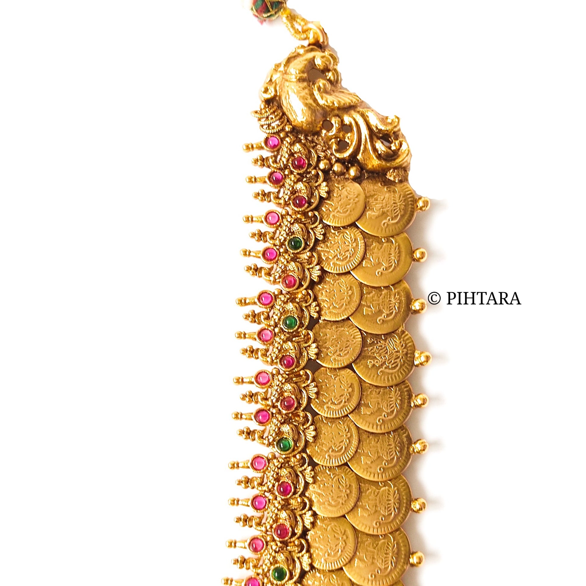 long gold plated coin haaram