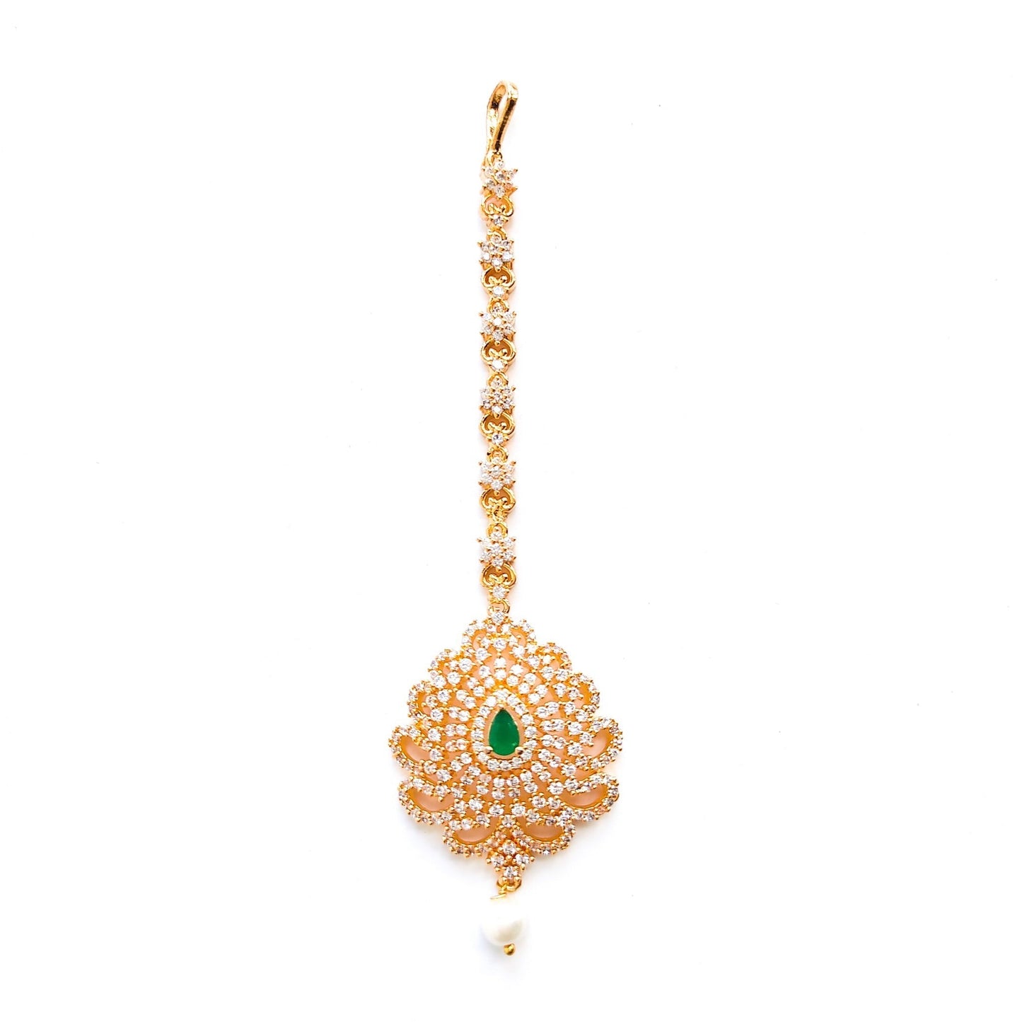 diamond maang tikka