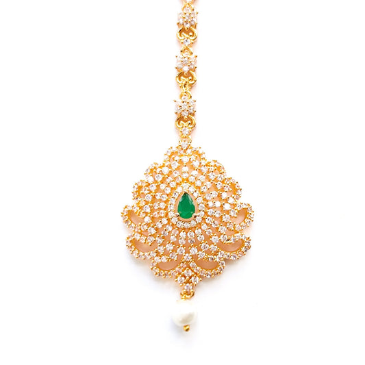 diamond maang tikka