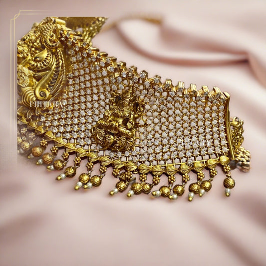 bridal temple jewellery choker set