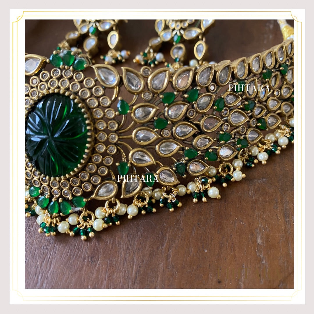 Buy Victorian Polki Choker Necklace Online