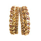 gold plated broad bridal kada bangles