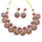 kemp necklace set in bottu mala style