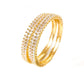 Gold plated american Diamond zircon bangles for women