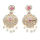 white stone bridal necklace set