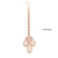 rose gold bridal choker set with tikka