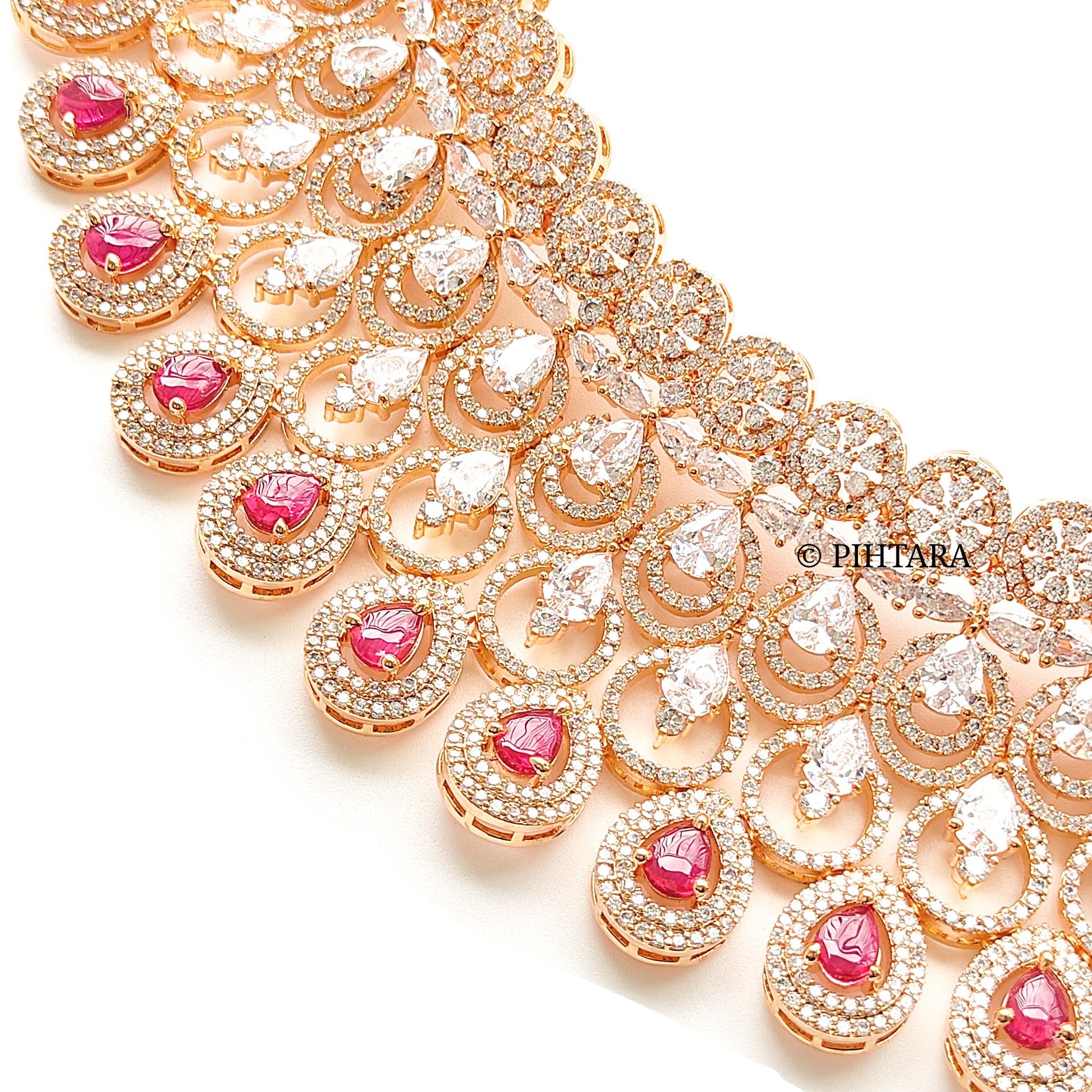 american diamond bridal choker set