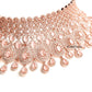 rose gold pink stone choker set