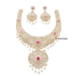 white stone bridal necklace set