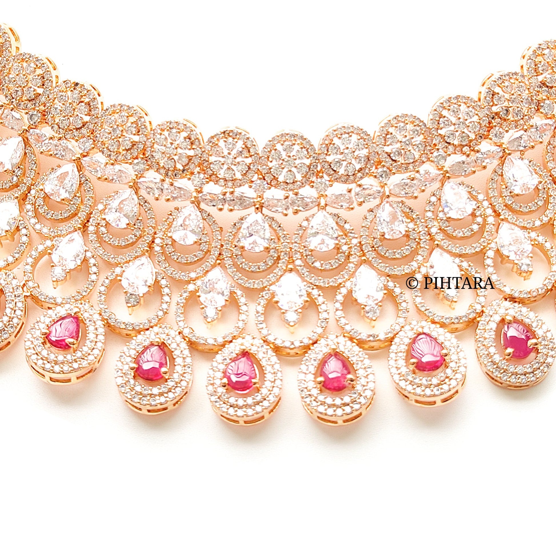 american diamond bridal choker set