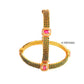 green stone bangles