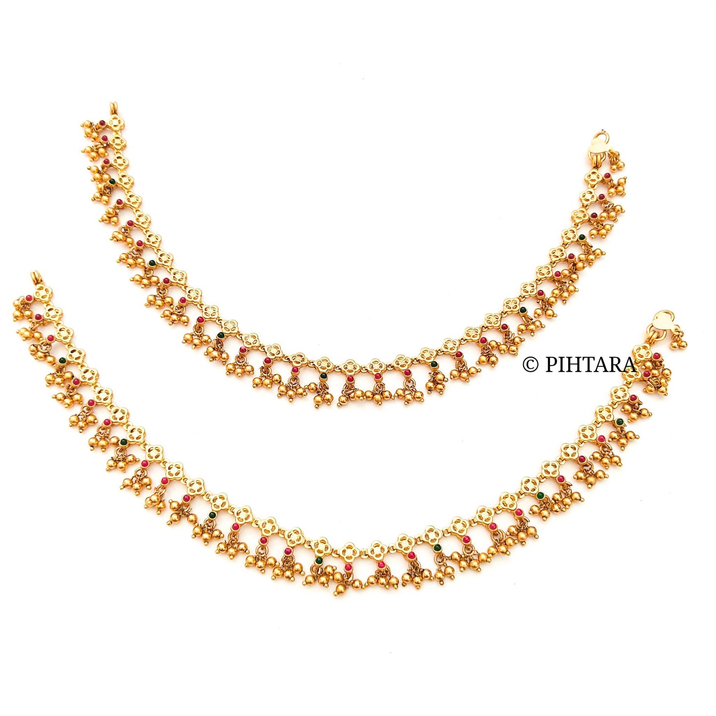 latest gold anklets with price