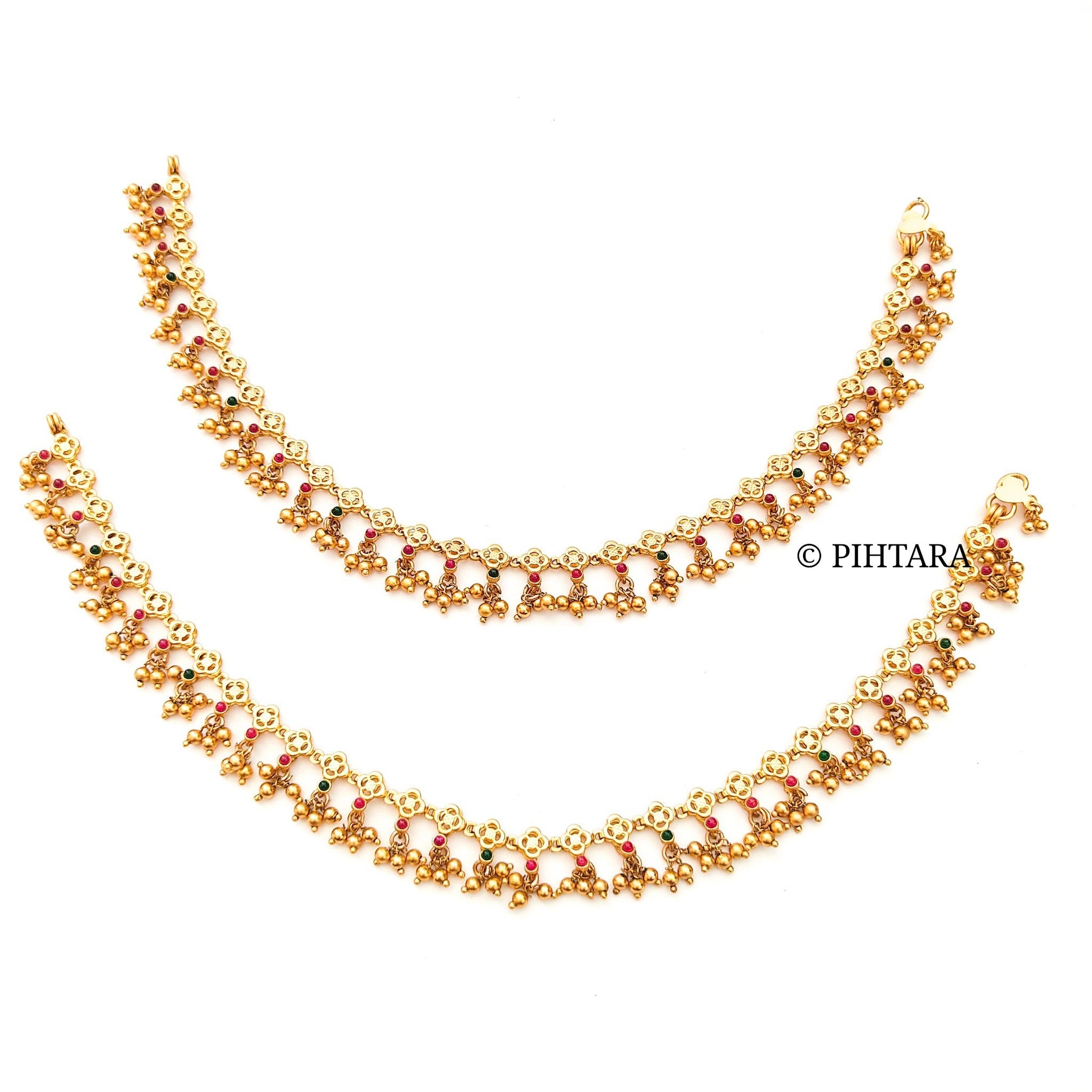 latest gold anklets with price