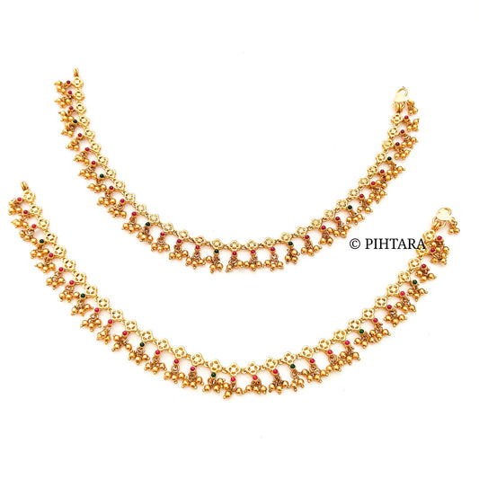 latest gold anklets with price