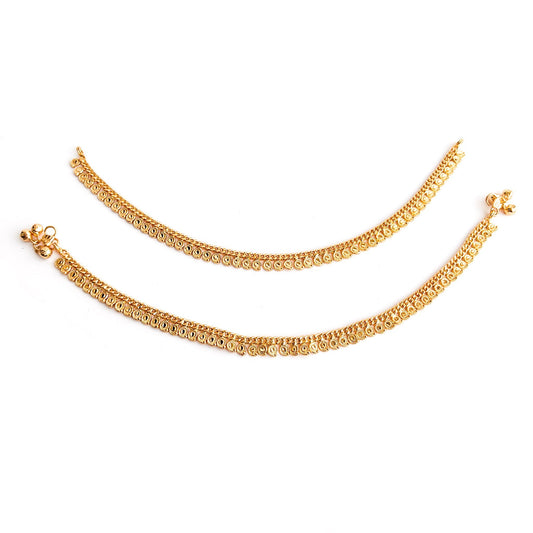 gold-plated anklets