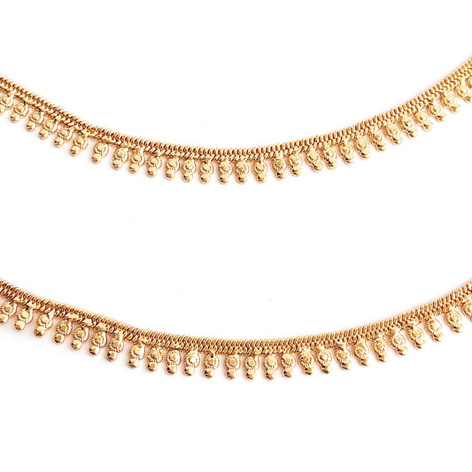 Gold anklets with price