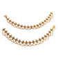Designer gold anklets