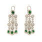 emerald green diamond necklace set