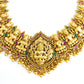 Antique gold lakshmi necklace set. Temple jewellery,