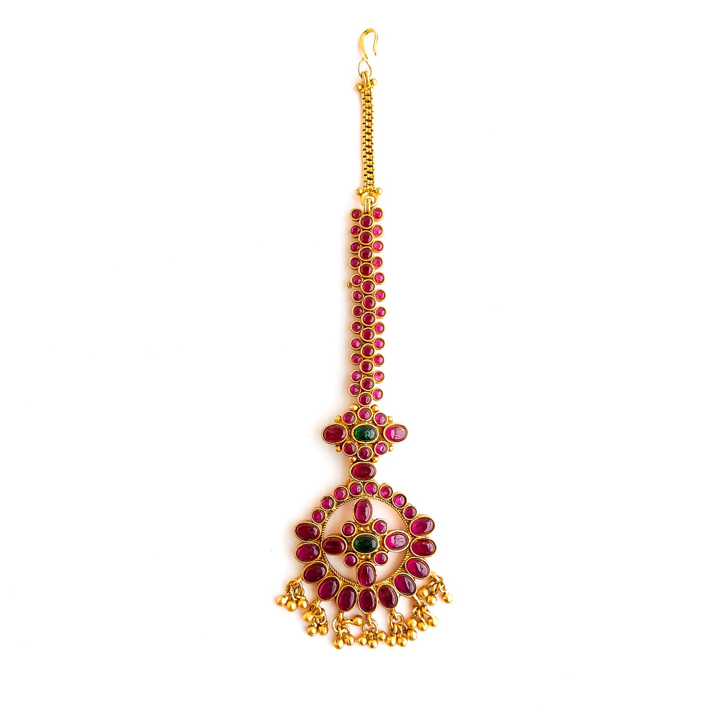 Kemp maang tikka with kundan stones for Indian brides and wedding jewellery