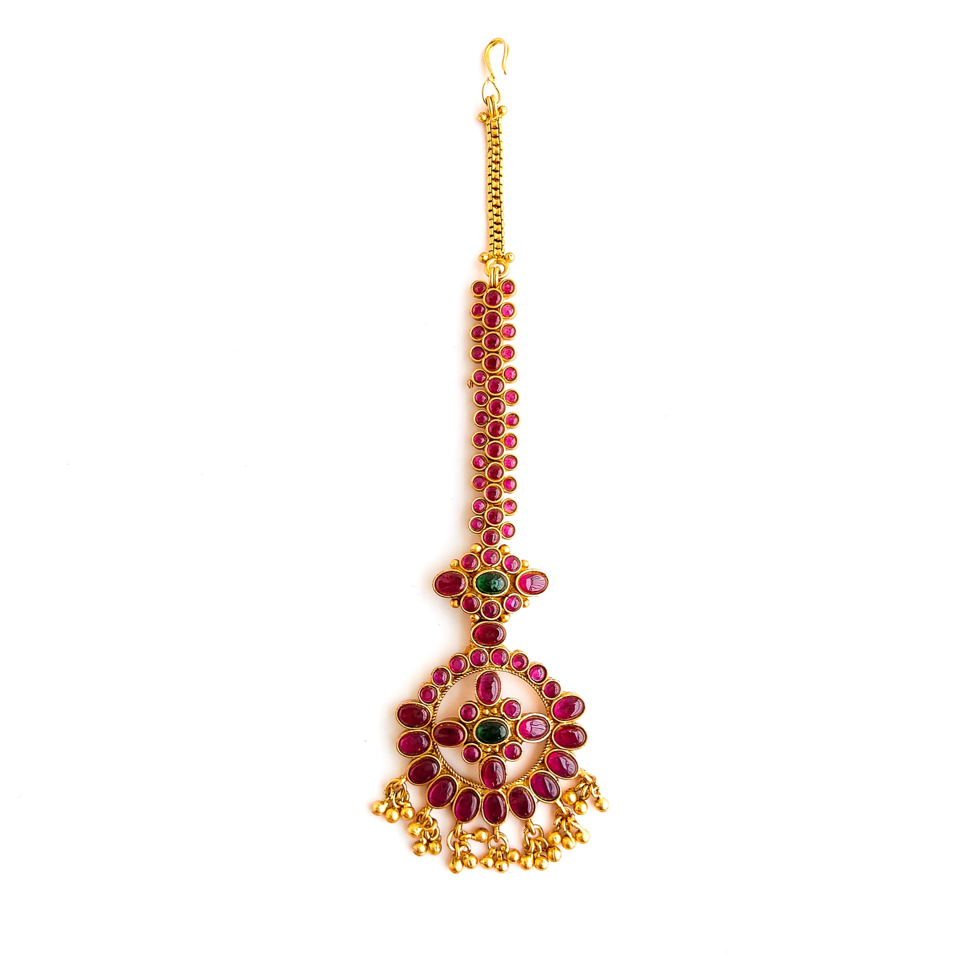 Kemp maang tikka with kundan stones for Indian brides and wedding jewellery