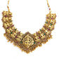 Antique gold lakshmi necklace set. Temple jewellery,