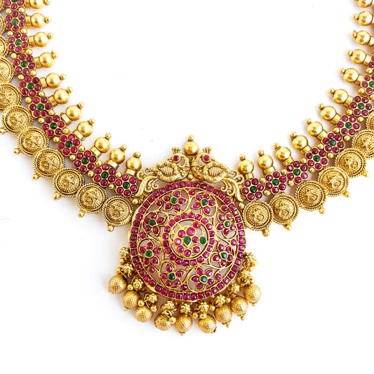 Antique gold haar set