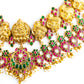 Antique bridal choker with kundan stones in mango design