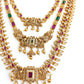 Multi layered stone studded long haar
